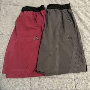 Two Pairs of Adidas Woven Mens shorts